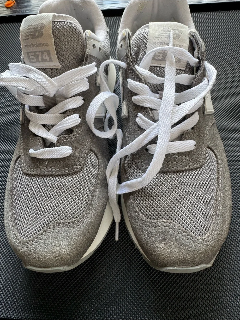 New Balance Women's Gray and White Sneakers